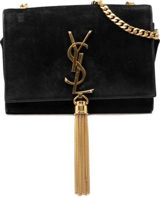 Saint Laurent Pre-owned Cross Body Bags, female, Black, Size: ONE SIZE Pre-owned Chain Shoulder Bag