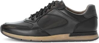 Gabor Schoenen, Heren, Zwart, 40 EU, Leer, Pius Low Sneaker