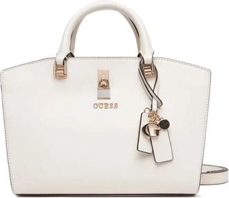 Guess Dames, Tassen, Wit, Maat: ONE Size Leer