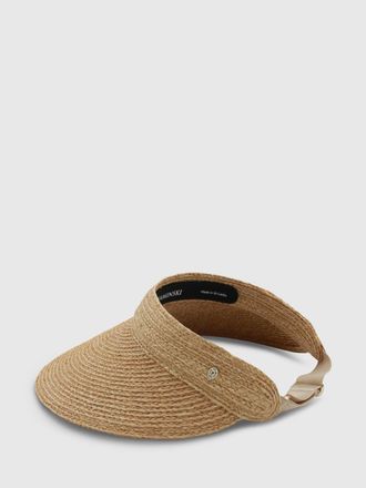 Helen Kaminski Visiera Helen Kaminski in rafia e canvas