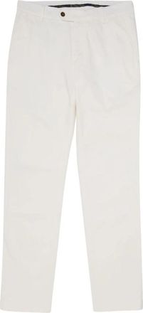 Brooks Brothers Stretch Katoenen Chinos - Heren - Chinos - Wit - W31 - Katoen - Broeken