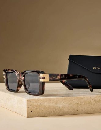 Katie Loxton Womens Malibu rectangle sunglasses
