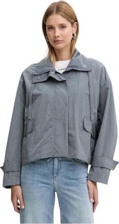 Pinko Babette Jas - Dames - Zomerjassen - Grijs - L - Polyester - Jassen