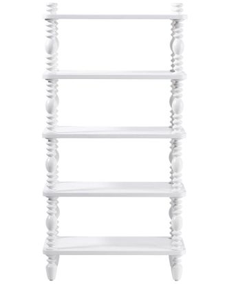 Walker Edison Vivienne Walker Edison Ez Assembly Premium Solid Wood Spindle Short Bookshelf