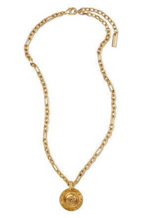 Versace Irradia Medusa Pendant Necklace in Gold 2N at Nordstrom