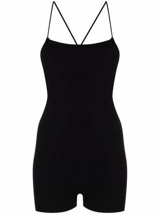Red Valentino Body con spalline - Nero
