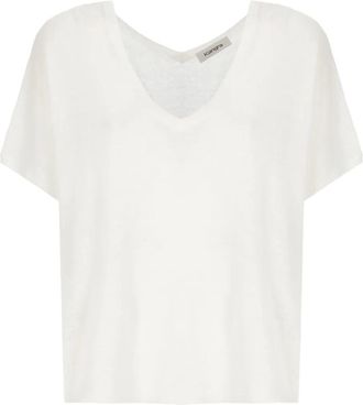 KANGRA T-shirt con scollo a V - Bianco