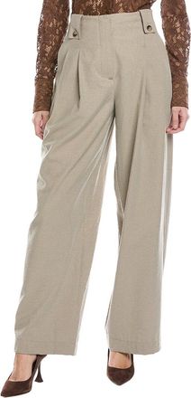 Nanushka Nanushka Jenci Wide Leg Silk-Blend Trouser