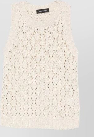 Fabiana Filippi open-knit sleeveless top