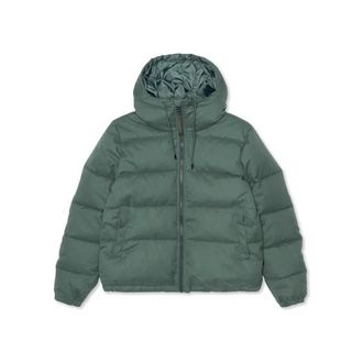 Selfhood Hooded Puffer Jacket Mantel f&uuml;r Damen | blau