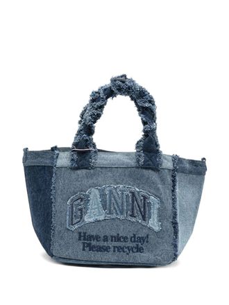 Ganni Denim Kleine Tragetasche