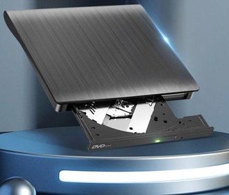 OEM Grabadora De Dvd/cd Usb 3.0 Con Cable &Uacute;nico, Unidad &Oacute;ptica Externa Con Acabado De Metal Cepillado, Usb 3.0, Para Port&aacute;tiles