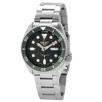 Seiko 5 Sports Automatic Green Dial Mens Watch SRPD63