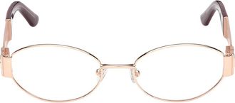 Guess Oval Metal Frame - Dames - Brillen - Bruin - 52 MM - Accessoires