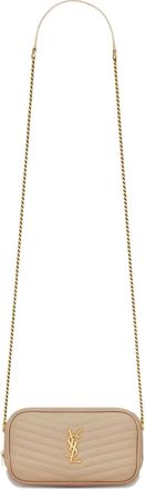 Saint Laurent Kleine gewatteerde tas - Beige