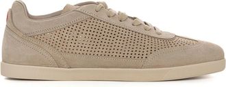 Kiton Leather Sneakers - Heren - Sneakers - Beige - 44 EU - Leer - Schoenen