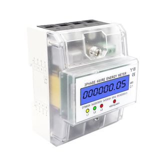 OEM Contador De Electricidad Digital - Contador De Electricidad Trif&aacute;sico De 4 Hilos, 3x220/380v 5(80) A, Contador De Electricidad Calibrado, Contador De 