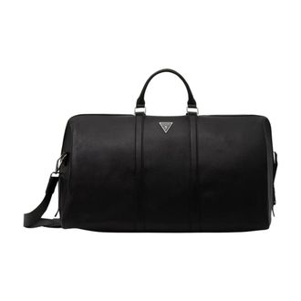 Guess Milano Weekender - Heren - Tassen - Zwart - Maat: ONE Size Leer