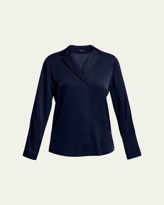 Kobi Halperin Rebekah Long-Sleeve Silk Blouse
