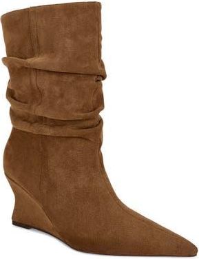 Azalea Wang Asaf Slouch Shaft Bootie in Tan at Nordstrom Rack, Size 11