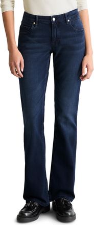 Marc O'Polo Denim Bootcut-Jeans MARC OPOLO DENIM, Damen, Gr. 28, L&auml;nge 32, dunkelblau, Denim/Jeans, Obermaterial: 98% Baumwolle, 2% Elasthan, bootcut fit lang, Jeans Bo