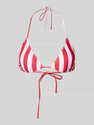 Pieces Bikini-Oberteil mit r&uuml;ckseitiger Schn&uuml;rung Modell BAOMI in Rot, Gr&ouml;&szlig;e XL