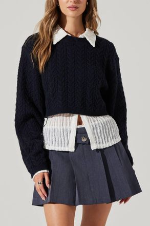 Astr Jolie Sweater In Midnight