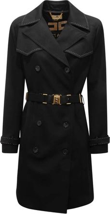Elisabetta Franchi Donna, Cappotti, Nero, L, new