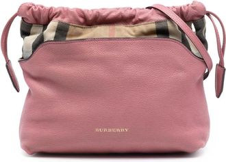 Burberry Pre-owned Bucket Bags, female, Pink, Size: ONE SIZE Pre-owned Leather Bucket Bag