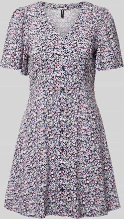 Vero Moda Leicht ausgestelltes Minikleid aus reiner Viskose Modell ALBA in Black, Gr&ouml;&szlig;e XL