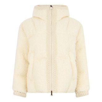 Moncler Cristallin Jas - Dames - Jassen - Beige - Maat: M Wol