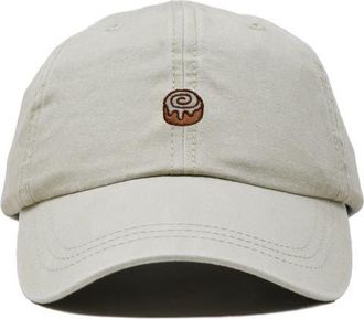 Dalix Cinnamon Roll Dad Cap in Washed Stone White at Nordstrom