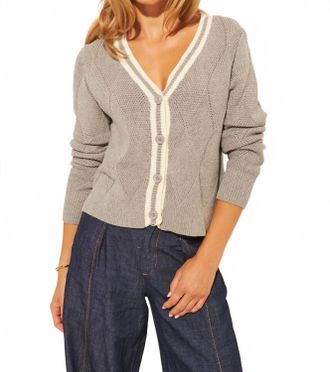 John & Jenn Jameson Cardigan In Campus Grey
