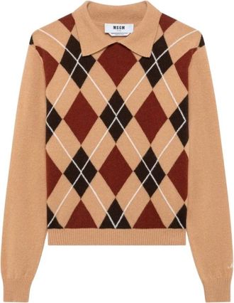 Msgm Polo Shirt - Dames - Polos - Beige - M - Tops
