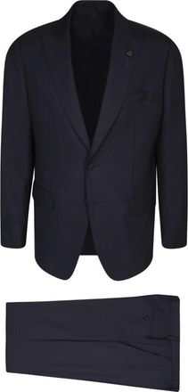 Lardini Blauw Pak - Heren - Business pakken - Blauw - L - Wol - Kostuums