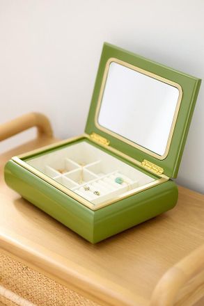 Anthropologie Mulberry Lacquered Jewelry Box