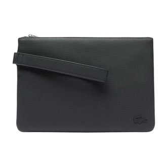 Lacoste Tassen, Dames, Zwart, ONE Size, Classic Petit Piqu&eacute; Pochette
