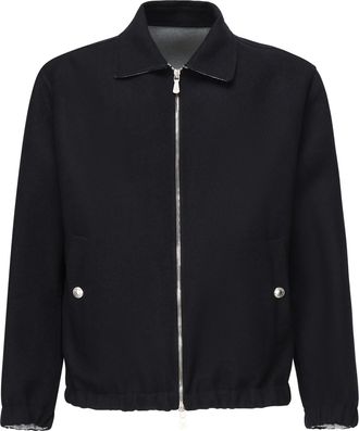 Eleventy Wool Bomber Jacket