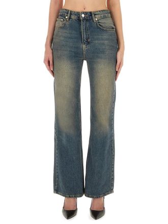 Moschino Flare Fit Denim Jeans - Blue