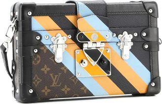 Louis Vuitton Petite Malle Limited Edition canvas clutch met monogram - Zwart