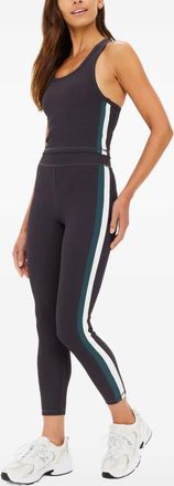 The Upside Sophie ribbed side-stripe top - women - Recycled Polyamide/Elastane - L - Black