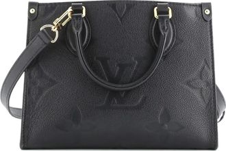Louis Vuitton Borsa a spalla OnTheGo con monogramma - Nero
