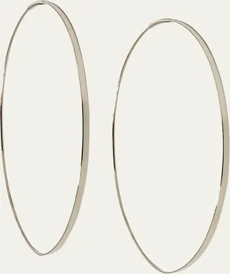 Lana Jewelry Flat Magic 14K Gold Hoop Earrings