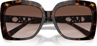 Michael Kors 0mk2213 Oversized Square Frame Sunglasses with Tortoiseshell Pattern