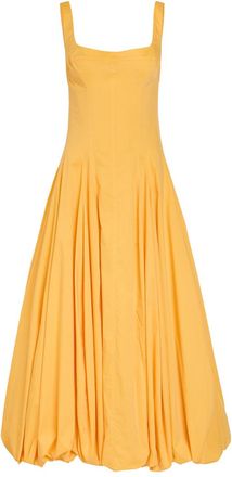 SIMKHAI Hally Cotton-blend Poplin Midi Dress - Yellow - 10 (UK14 / L)
