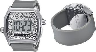Breed Austin LCD Silicone Ring Watch in Grey at Nordstrom