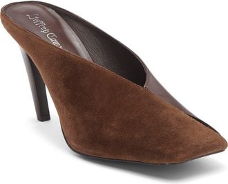 Jeffrey Campbell Hoof It Mule in Coffee Suede Combo at Nordstrom, Size 8.5