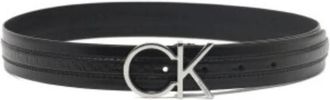 Calvin Klein Hoogwaardige Synthetisch Leren Riem - Dames - Riemen - Zwart - 80 CM - Leer - Accessoires