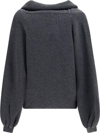 Dolce & Gabbana Womens Gray Wool Oves Aries Cardigan Clothing
