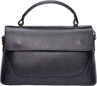 Luisa Vannini Zwart Rundleer Tas
